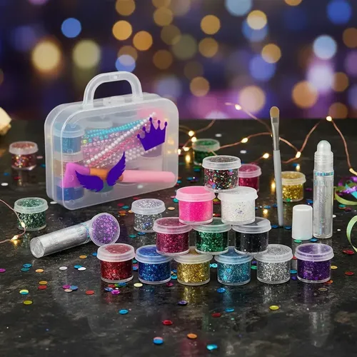 Combo Stand Glitter Gel Strass Brillos Fiesta Party