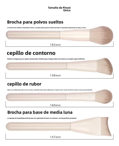 Kit Brochas Maquillaje Principiantes 13