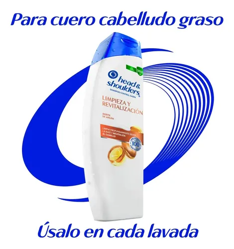 Shampoo Head & Shoulders Limpieza y Revitalización 375 ml
