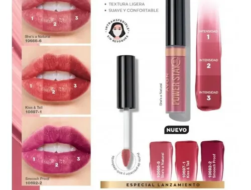 Avon Labial Liquido Power Stay Lip Tint 10 Horas De Duracion