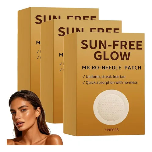 Sun Free Glow Tanning Patches Hidratante Rostro Cuerpo 3 Pzs