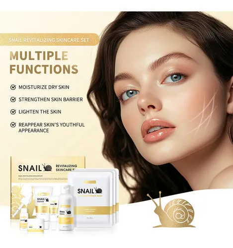 Set De Cuidado De La Piel Snail 6 Step, 100 Ml, Hidratante Y