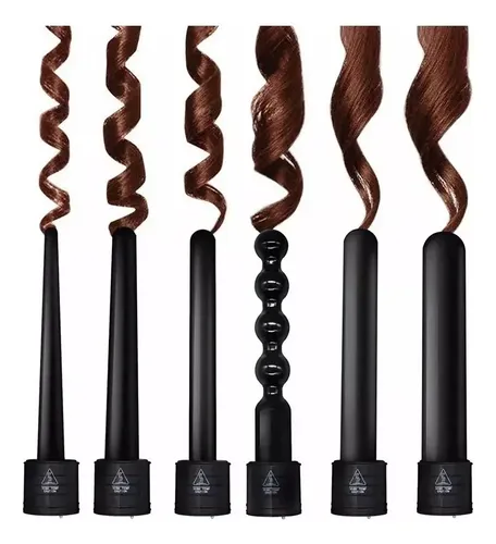Rizadora De Cabello 6 En 1 Ferro Tenaza Plancha Cerámica