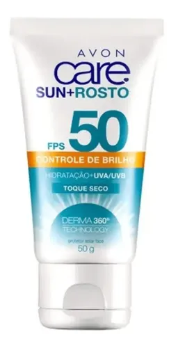 Avon Care Sun Protector Solar Facial Fps 50 Control Brillo