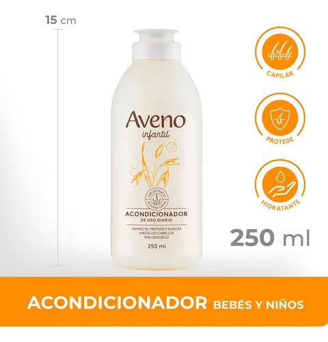 Acondicionador Aveno Infantil Hidratante para Piel Sensible de 250 mL