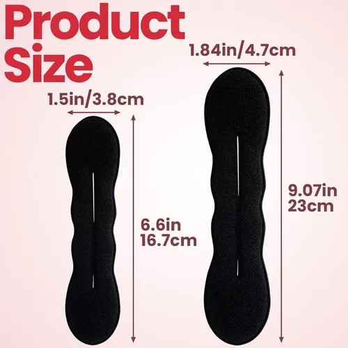 2 Piezas Hacedores De Moño De Cabello Ststr