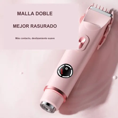 Depiladora Eléctrica Mujer 2 En 1 Rosa Type C 2527