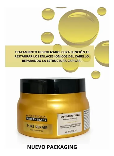 Máscara Hair Therapy Pure Repair para Reconstrucción de Cabello 300 mL