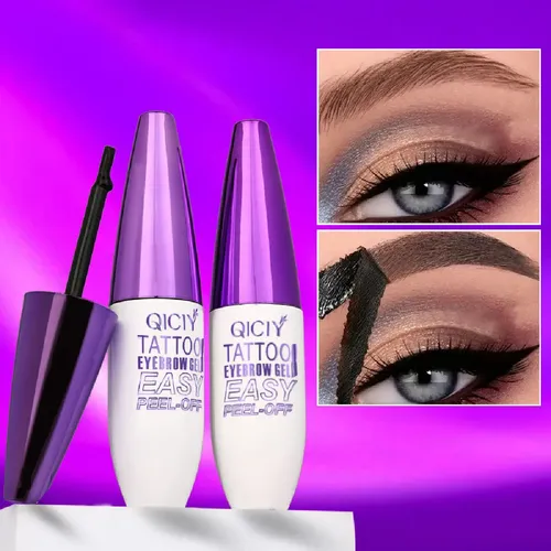 Gel Tatuaje De Cejas Peel Off Qiciy Fácil De Aplicar