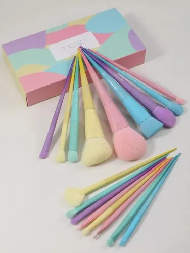 Set De Pinceles De Maquillaje Profesional Docolor Pasteles
