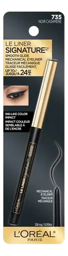 Delineador Waterproof Le Liner Signature L’oreal Color 735-noir Cashmere Efecto Mate