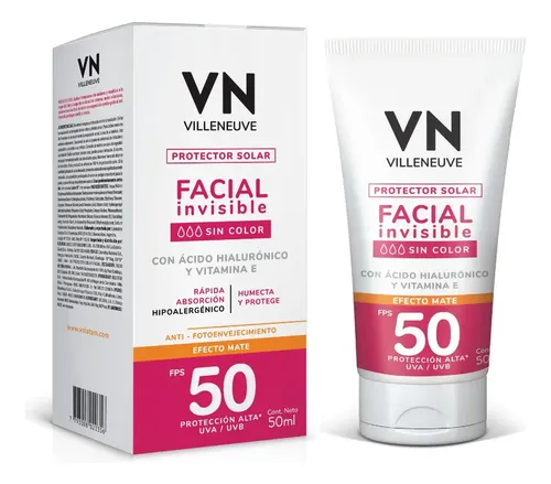 Vn Protector Solar Facial Efecto Mate Fps 50 50 Ml