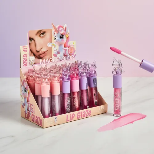 Lip Gloss Labial Magico Cambia Color Tei Make Up Unicornio
