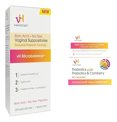 Conjunto Vh Essentials: Supositorios De Ácido Bórico +