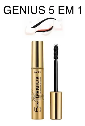 Avon True 5 In One Lash Genius Máscara New Versión.luana9902 Negro