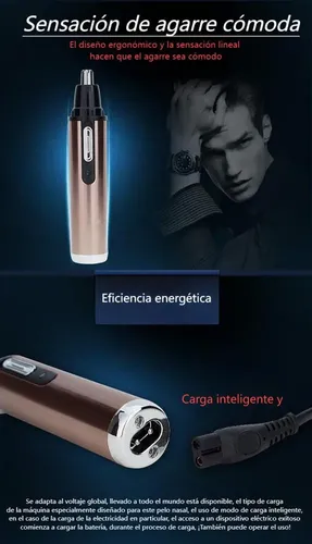 Dz Y Recortador Eléctrico Y Recargable De Vello Nariz Y