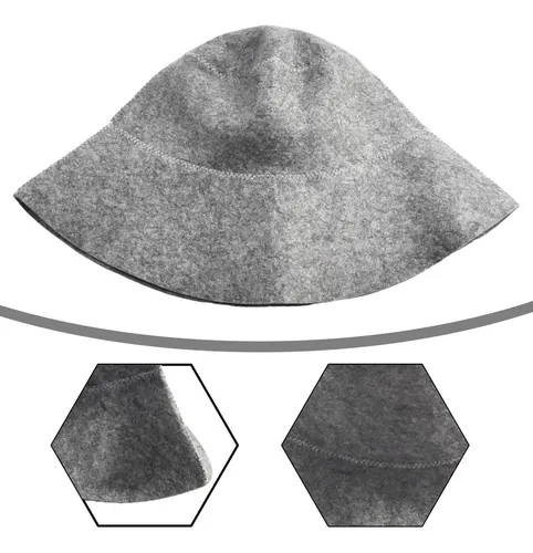 Gorro De Sauna Estilo Fieltro, Gorro De Baño Ruso Anticalor Light Coral Xs