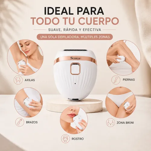 Depiladora Portatil Mujer Recargable Usb
