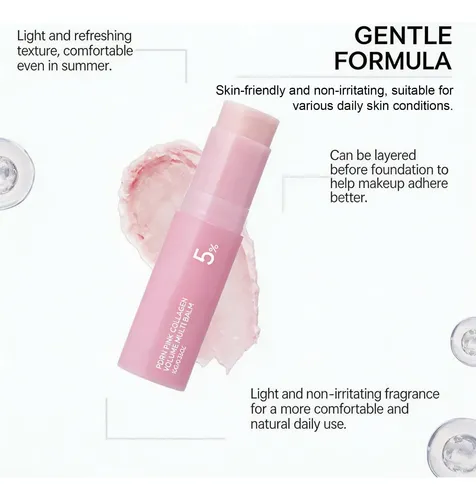 Bálsamo Facial Colágeno Volumen 10g Antiage Todo Tipo De Piel Día/noche