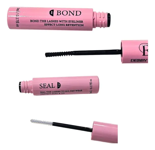 Kit Extensiones De Pestañas Diy Cluster Bond Seal Aplicador Modelo 11 D 1.8 Mm 0.06 Mm