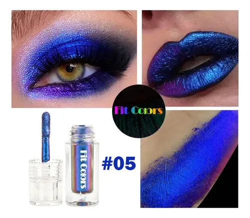 Fwefww Sombra De Ojos Pigmentada, 6 Unidades, Purpurina