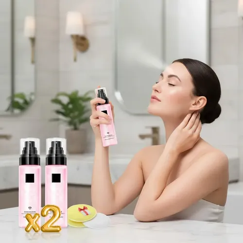 Hf Spray Fijador Maquillaje Hidratante Larga Duración Brillo