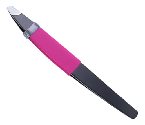 Pinzas Para Cejas De Acero Inoxidable, 2 Unidades Pink And Black