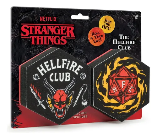 Esponjas Auténticas Fred Stranger Things Hellfire Club X2
