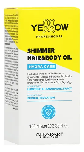 Yellow Hydra Care Shimmer Aceite Cabello Cuerpo Hidrata 100