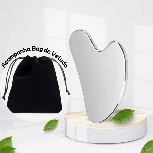 Tabla Guasha Para Masaje Facial De Acero Inoxidable Skincar