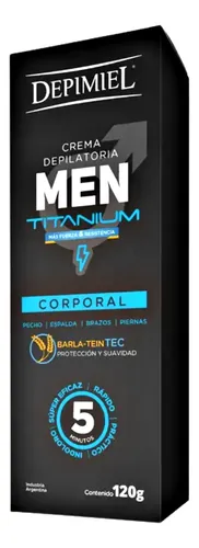 Crema Depilatoria Depimiel Men Corporal Cuerpo 120 Gr