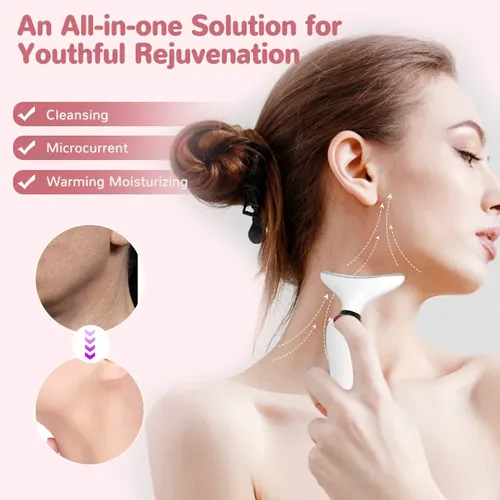 Masajeador Facial Para Cuello Con Rostro Recargable