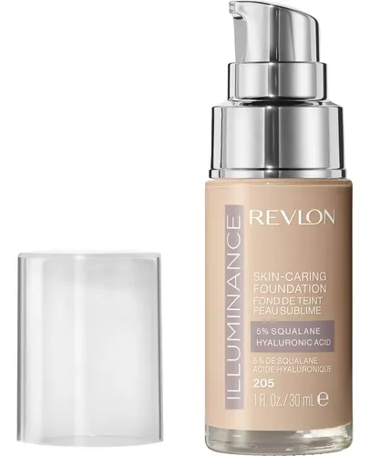 Base de maquillaje líquida Revlon ILluminance Skin-caring Foundation Illuminance Skin-Caring Foundation tono 205 natural ochre – 30mL 1g