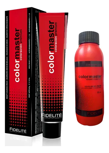 Kit Tintura Color Master Fidelité Coloracion + Oxidante 90ml Tono Sin Tono