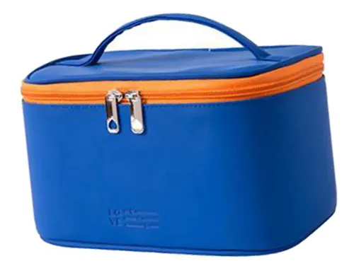 Neceser De Maquillaje Resistente Al Agua, Neceser Azul Ha