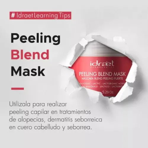 Idraet Peeling Blend Mascara Fuerte Blanqueador Todo tipo de Piel 150g