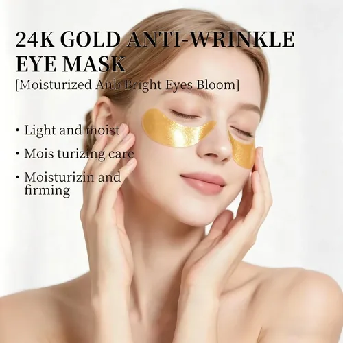Charm Kiss Ojos 24k Oro Parche 60 Pzas Colágeno Ácido