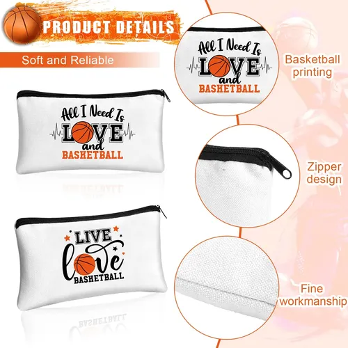 Bolsa De Maquillaje Moukeren Con Diseño De Baloncesto, 18 Un