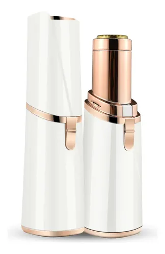 Recortadora Eléctrica Facial Y Corporal Portátil White And Rose Gold