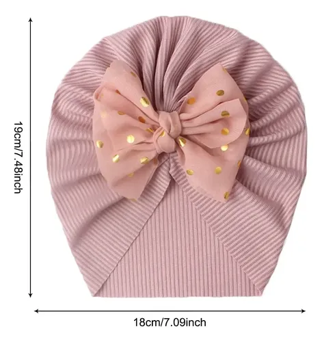 @.. Gorritos Para Bebé Niña Moño Gorros Turbantes Headwrap