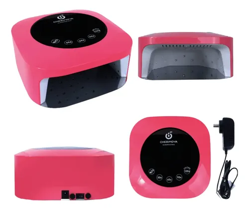 Cabina Uñas Inalámbrica UV-LED Cherimoya Rosa Chicle 72W Sensor Temporizador