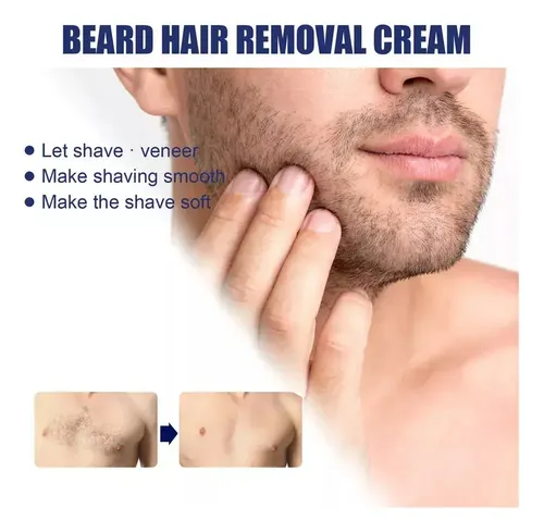 Aj 2×crema De Depilación Permanente-removedor De Barba Y