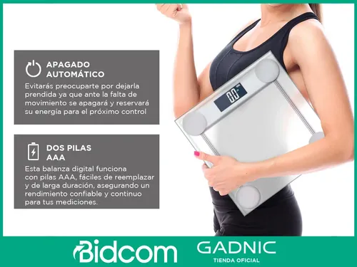 Balanza Digital Max 180kg De Baño Personal Plato De Vidrio