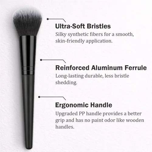 Set De Brochas De Maquillaje Yolygir 32 Unidades Negro