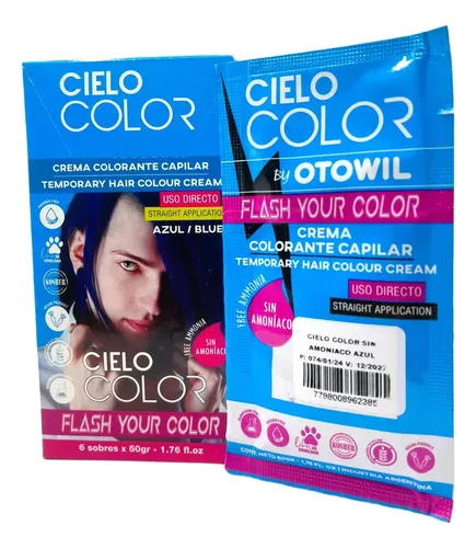 Otowil Cielo Color Crema Colorante Capilar Tono Azul x 1 unid