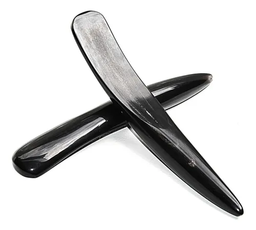 Tabla Gua Sha De Búfalo Negro Para Relajación, Masaje De Mer