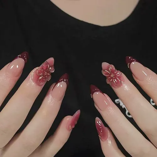 Uñas Postizas Brillantes 24 Unidades Maximstore