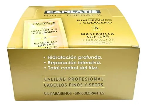 Capilatis Mascara Capilar Ac Hialuronico + Colágeno 24un 15g