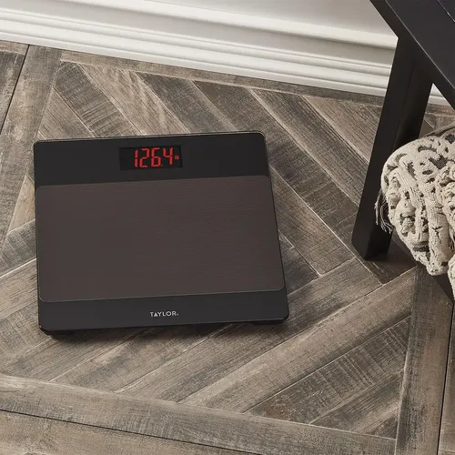 Balanza Digital Taylor de Vidrio con Alfombrilla Antideslizante