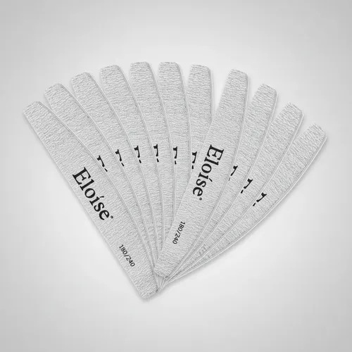 10 Limas Eloise 180/240 Para Uñas Manicuria Ultra Fina